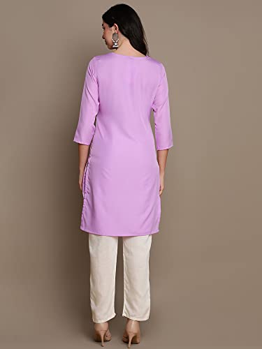 Image of Vaamsi Women's Crepe Regular Kurta