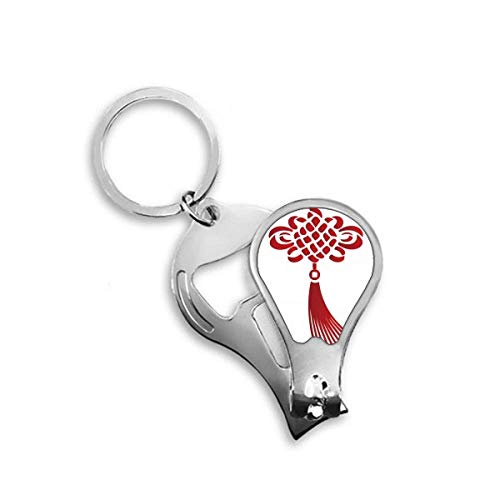 Ongle clipper chinois de sécurité rouge pour soigner ses ongles fragiles sans douleur