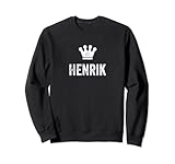 Henrik the King / Crown & Name Design for Men Called Henrik Sweatshirt