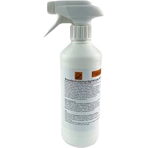 FlameFighter – 500ml Brandschutzimprägnierung für Holz, Papier und Weihnachtsbäume – Brandschutzmittel – Brandausbreitungstest bestanden – Brandschutzklasse 1 – DIN 4102 B1