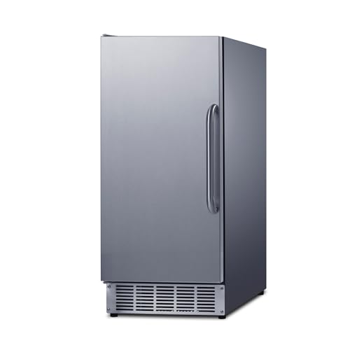 Image of Summit 45 lb. Clear Ice Maker, Stainless Steel - BIM44GCSSADA