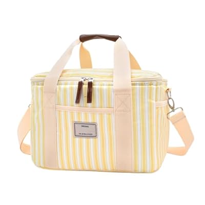 Nanxson 9L/15L/29L Bolsa de almuerzo aislante grande para mujeres Adulto Caja de almuerzo de picnic reutilizable a prueba de fugas Freezable Cooler Tote Bag (15L,A-Rayas Amarillas) | Ya disponible en tu tienda friki favorita! En mundofriki.es! Nanxson 9L/15L/29L Bolsa de almuerzo aislante grande para mujeres Adulto Caja de almuerzo de picnic reutilizable a prueba de fugas Freezable Cooler Tote Bag (15L,A-Rayas Amarillas) | Ya disponible en tu tienda friki favorita! En mundofriki.es!