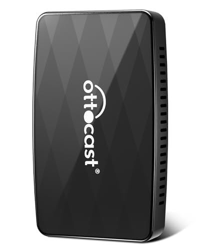 OTTOCAST MX Wireless CarPlay & Android Auto Adapter with AirPlay,3-in-1 Car Play Dongle Wried to Wireless,Plug & Play,OTA-Upgrade,Quick Change Mode