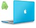 UESWILL Matte Hard Shell Case Cover for MacBook Pro 13" with Retina Display No CD-ROM (Model A1502/A1425, Version Early 2015/2014/2013/Late 2012), Aqua Blue