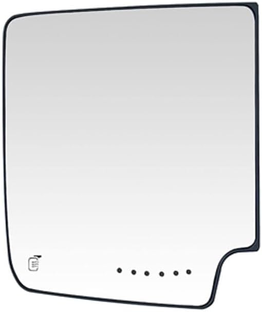 SIEMID Heated Towing Mirror Glass for 2014-2017 Chevrole.t Silverado GM.C Sierra 1500/2500/3500 Passenger Side Upper with Backing Plate & Turn Signal