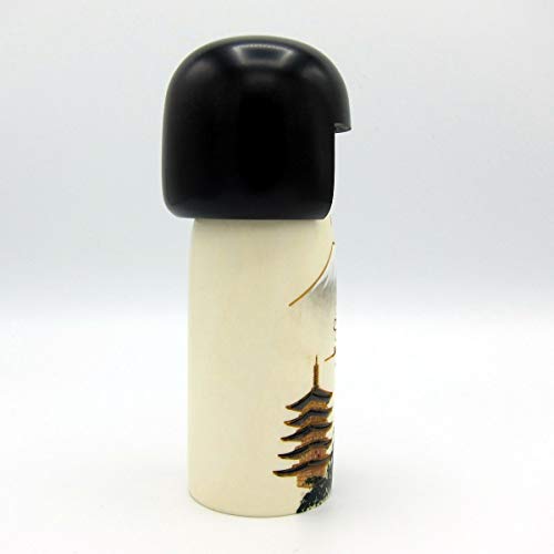 Muñeca Kokeshi Fujiyama Usaburo de Japón miniatura 2
