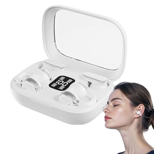 Duroecsain - Auriculares de diadema con clip, 2 en 1 con fijación para el oído | Auriculares deportivos impermeables cómodos para hombres y mujeres al aire libre con