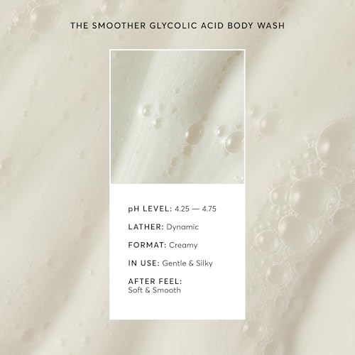 Image of Naturium The Smoother Glycolic Acid Exfoliating Body Wash, Soft & Smoothing Cleanser, 16.9 oz