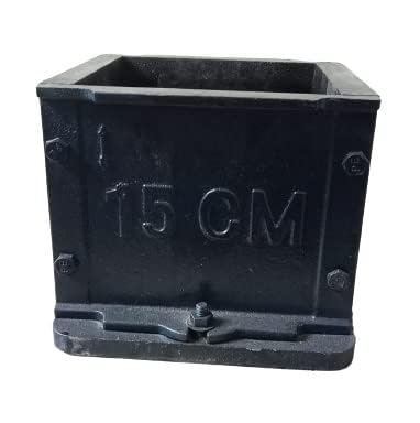 Concrete Cast Iron Cube Mould Non ISI Perfect Casting Oiled Surface for Long Life Heavily Packed for Complete Safety in Transportation (150x150x150mm, Regular 7 Kg) By Tenable nautical mart-image-19