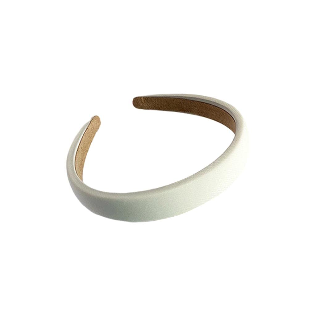 Elastic Stretch Wide Headband Running Turban Girl Soft Head Wrap apricot-image-23