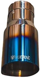 Valvetronic Designs 3.5inch / 89MM outlet Exhaust Tips Multiple Finishes Burnt Single Wall, 3.0 Inch Inlet