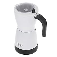 CAMRY - Elektrische Kaffeemaschine Weiß 300 ml - Espressokocher für 6 Espresso-Tassen - Kleiner Camping-Kaffeeautomat - Reise-Kaffeemaschine - Druck-Kaffeemaschine - 360° drehbarer Standfuß – Ansicht 5