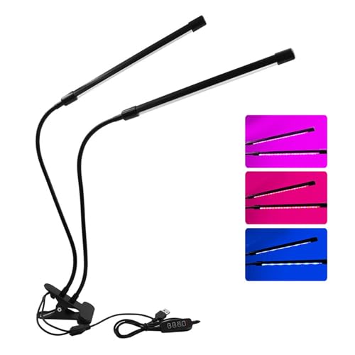 Garosa Luz de Planta USB de Espectro Completo, Atenuación de 9 Engranajes con Sincronización para Plantas de Cultivo en Interiores, Viveros e Invernaderos, Brillo Ajustable para un Crecimiento
