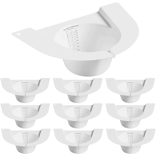 Image of Urine Collection Hat for Toilet, 10Pack Graduated Specimen Collector Pans with Clear Readings, Universal Urine Pee Stool Sample Collection Kit for Women and Elderly, 27oz /800cc