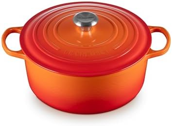 Le Creuset Enameled Cast Iron Signature Round Dutch Oven, 7.25 qt., Flame
