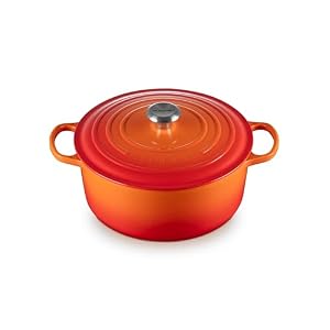 Le Creuset Enameled Cast Iron Round Dutch Oven, 7.25 qt., Flame
