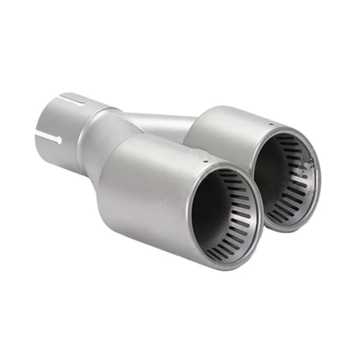 Tuyau d'échappement universel à double sortie 60-101mm pour la modernisation auto
