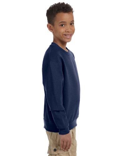 Jerzees boys Fleece Sweatshirts, Hoodies & Sweatpants Shirt, Sweatshirt - Navy, Medium US4