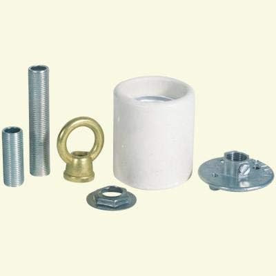 Commercial Electric Porcelain Keyless Socket Adapter Kit