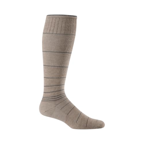 Sockwell Men's Circulator Moderate Graduated Compression Sock, Khaki - L/XL