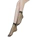 CHARHODEN 12 Pairs Women¡¯s Free-size Ankle High Sheer Cored Wire Socks 15 Denier,Comfortable and Breathable Grey