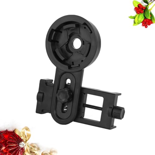 Adaptador para telescopio y móvil Operitacx negro de plástico ajustable 6