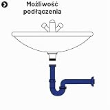Cornat Rezyklat syfon rurowy do umywalek - 1 1/4 cala x 32 mm - wyprodukowany z tworzyw sztucznych pochodzących z recyklingu - Made in Germany Jakość/Syfon/Połączenie odpływowe / T317406R