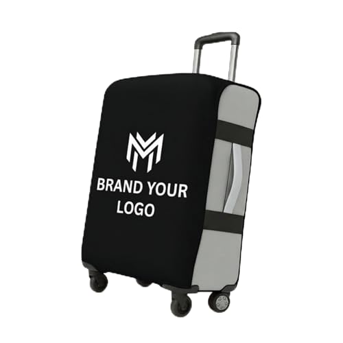 Luggage Wrap Custom Logo Suitcase Cover 19–21in Black