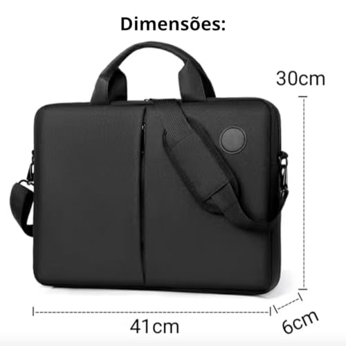 Pasta Notebook 15.6 Com Alça Impermeável Bolsa Executiva Masculino Feminina Grande Para Viagem Socia