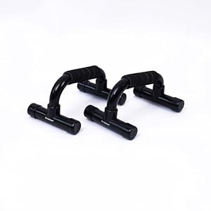 Brookstone – Push Up Bars for Strength Training, Upper Body Workout Handles for Push Up Exercises, Home Gym Fitness Equipment