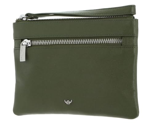 Imagen de Golden Head Cuero bolsa para móvil muñequera Valencia RFID Protect RV-Handytasche 4075 Fango verde oliva