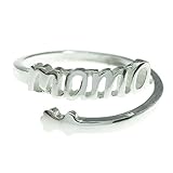  Anillo Mamá ajustable de Plata de Ley 925 - Regalos para mamá originales