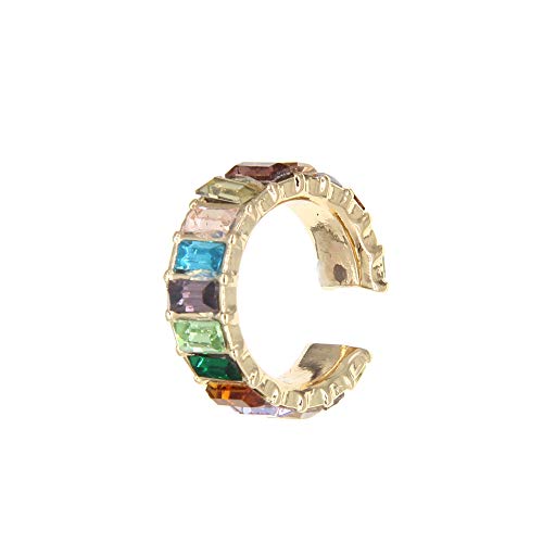 Yujiaxu Women Ear Cuff, Dainty Minimalist Gold Cz Ear Cuff Earrings Cartilage Non Pierce Ear Cuff Gift For Her #TOP10