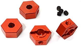Integy RC Model C29130RED Billet Machined Wheel Hex (4) for Element RC 1/10 Scale Enduro Sendero