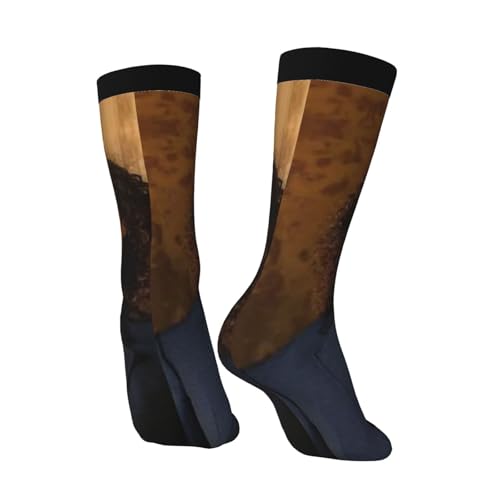 K-enny G contrast color mid-tube socks are moisture wicking, breathable and low in pilling 2 Black-14