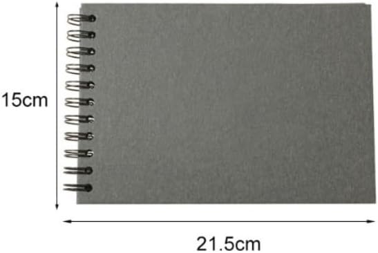 Travel Growth Commemorative Book ﻿ A5 Horizontal Version Creative DIY Album Scrapbook Self Made Commemorative Album Applicable to photos, receipts, star cards, etc(Gray)