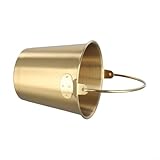 Petit seau à glace en acier inoxydable avec poignées pour une utilisation portable dans les bars, adapté pour contenir des collations comme des pépites de poulet, des frites et des boissons froides
