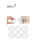 B&N_GbR Gumminoppen Puffer selbstklebend Stopper, Silikon Gummipuffer für Türklinken/Möbel, Ø 4cm, Türstopper Klinke transparent, Anti Rutsch Pad Noppen