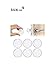B&N_GbR Gumminoppen Puffer selbstklebend Stopper, Silikon Gummipuffer für Türklinken/Möbel, Ø 4cm, Türstopper Klinke transparent, Anti Rutsch Pad Noppen
