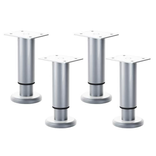 4 個家具ベッド脚金属ラウンドフットテーブルフィート交換キャビネットソファハードウェアラウンド