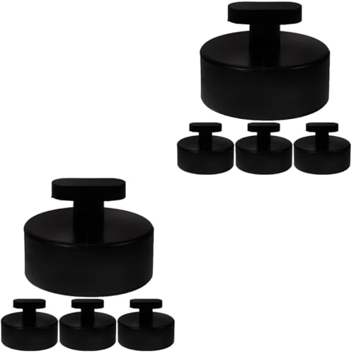 Veemoon 2 Juegos Barandilla De La Cama Almohadillas Para Orejas De Piso Kit De Gato Para Coche Almohadilla De Gato De Piso Para Soporte Almohadilla De Goma Caucho Black 4 Uds * 2