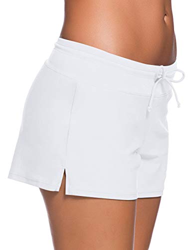 ChinFun Women's Board Shorts Swimswear Bottoms Tankini Swim Bathing Briefs Swimsuit Boardshorts Beach Trunks with Liner4