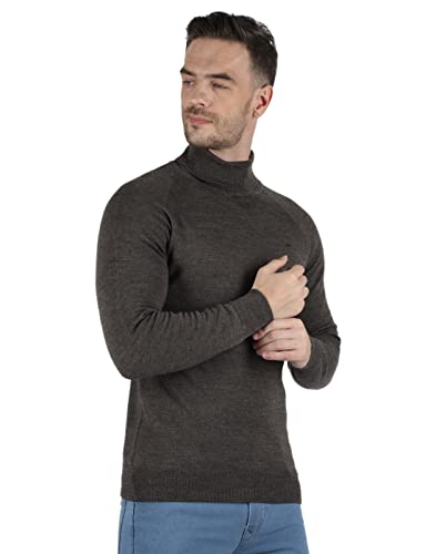 Image of Monte Carlo Men Wool High Neck Pullover Sweater