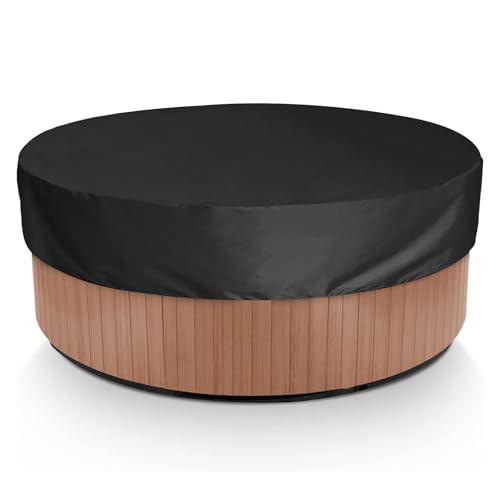 Cubierta redonda impermeable para jacuzzi 75''Dx12''H miniatura 1