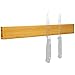 com-four® Barra Magnetica per Coltello in bambù per Montaggio a Parete - Striscia Magnetica per coltelli - portacoltelli per la Cucina - Guida Magnetica per coltelli - 40 cm (Legno di bambù)