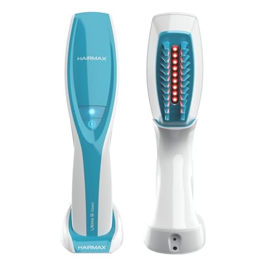 HairMax Laser Hair Growth Comb Ultima 9 Classic (FDA Cleared). Hair Laser Growth Treatment for Men and Women. Ideal for Thinning Hair Treatment Women and Men. Spot or Full Scalp Treatment to Reverse Thinning Hair while growing Denser, Fuller Hair