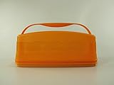 Original Tupperware TUPPERWARE Junge Welle Kastenkuchenbehälter orange Kuchen + Tragegriff Griff