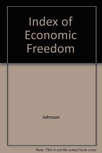Index of Economic Freedom 0891952330 Book Cover