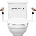 Lunderg Toilet Safety Rails for Seniors - Easy Installation & Super Sturdy Grab Bars Arms - Non-Bulky & Elegant Handicap Toilet Safety Frame - Seat Handles for Elderly, Disabled or Mobility Issues