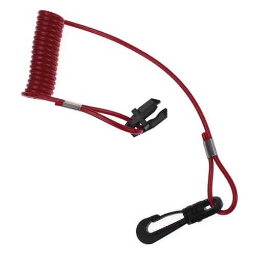 Boat Emergency Stop Kill Switch Lanyard, 432230 0432230 393079 392288 Universal Outboard Engine Motor Urgent Stop Switch Key Safety Connector Lanyard Cord for Johnson Evinrude OMC Sierra MP28880